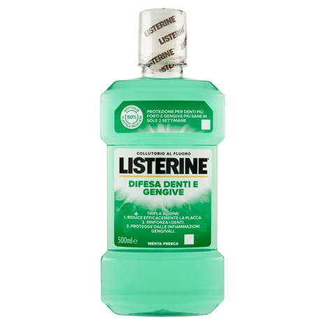 Listerine Difesa Denti e Gengive Menta Fresca 500 ml
